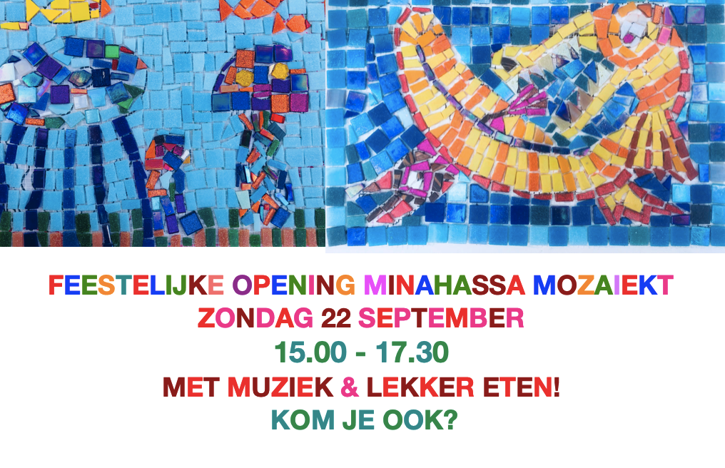 Onderzee-mozaïeken in de Minahassastraat